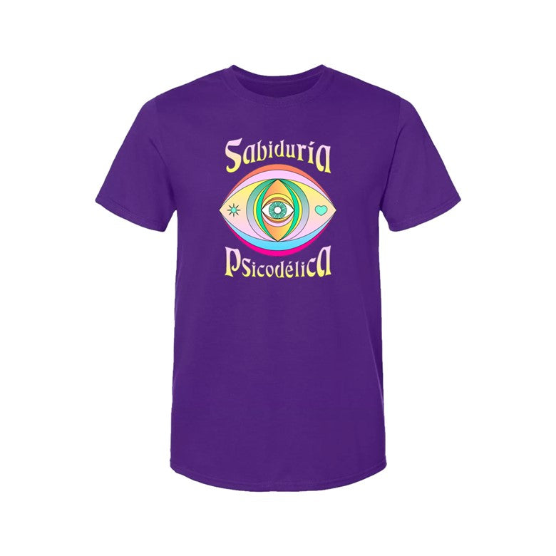 Playera Sabiduria psicodelica Morada