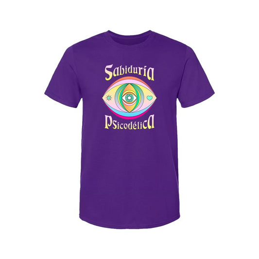 Playera Sabiduria psicodelica Morada