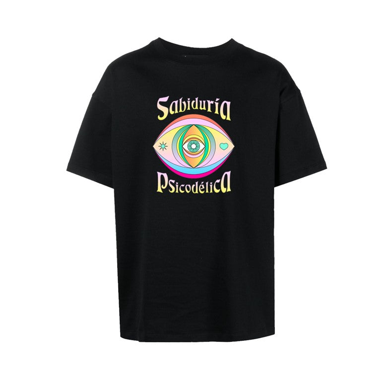 Playera Sabiduria psicodelica Negra