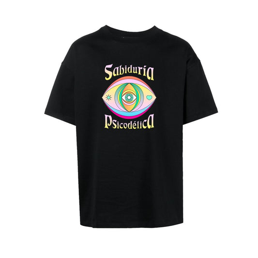 Playera Sabiduria psicodelica Negra