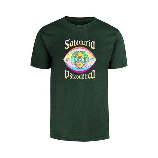 Playera Sabiduria psicodelica Verde