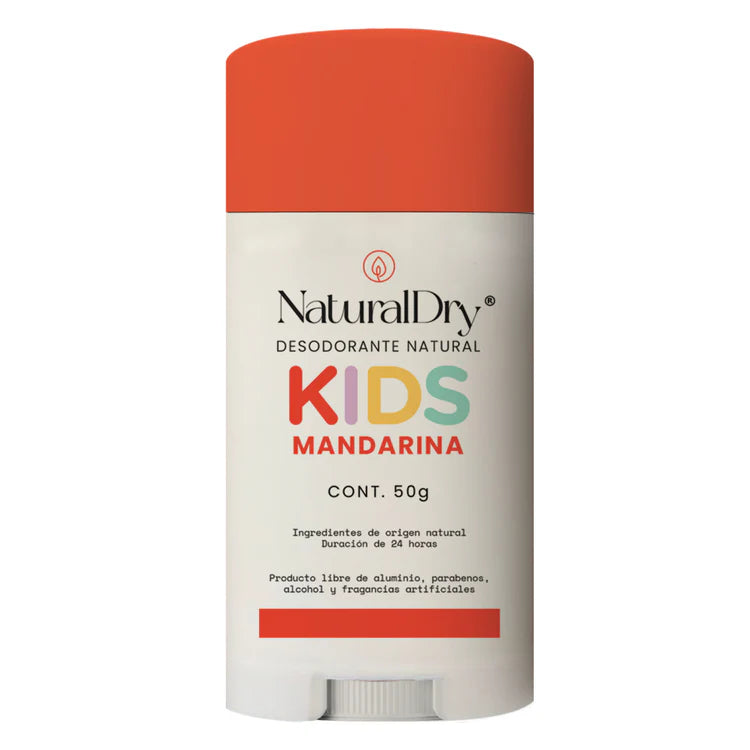 Desodorante Kids Sensible - NaturalDry® - 100% Natural - No obstruye los poros - Hidrata tu piel - Elimina el mal olor